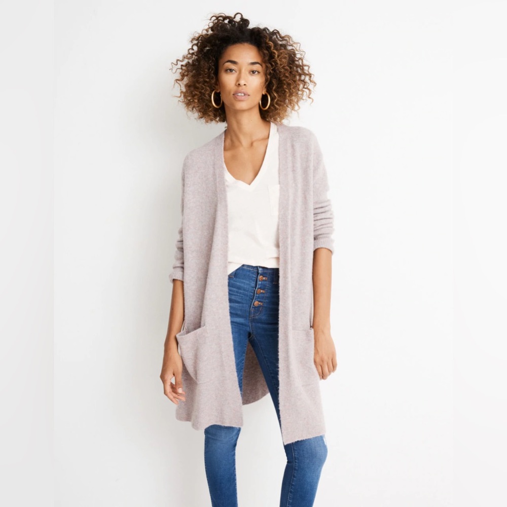Madewell Kent Cardigan in coziest yarn SMALL